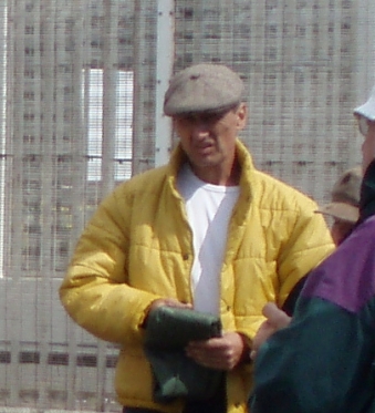 Duncan Ball outside Sellafield during peace vigil of 2007